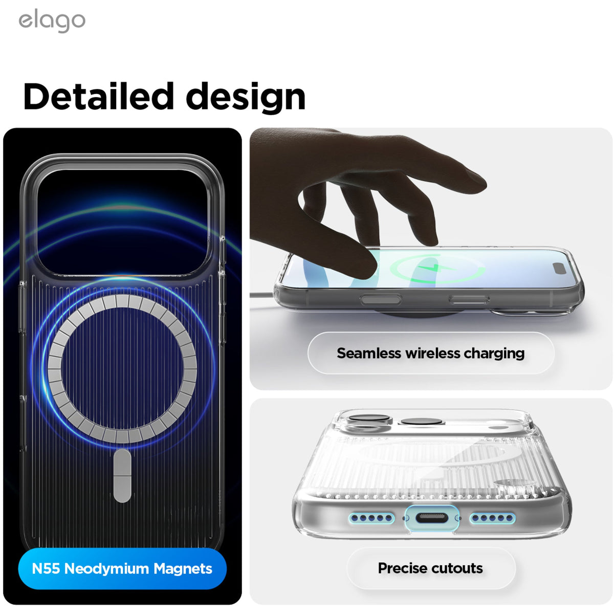 Elago Urban Clear Case with MagSafe for iPhone 17 Pro / iPhone 18 Pro - Clear