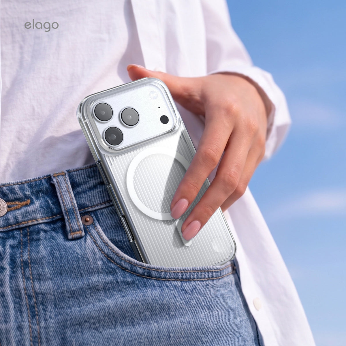 Elago Urban Clear Case with MagSafe for iPhone 17 Pro / iPhone 18 Pro - Clear