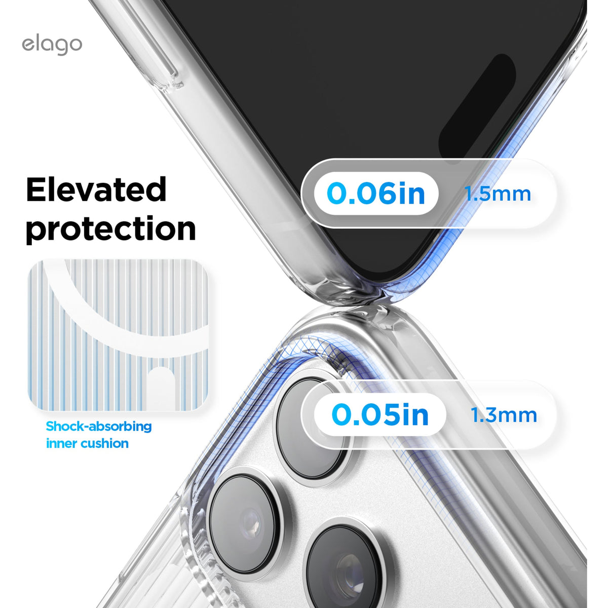Elago Urban Clear Case with MagSafe for iPhone 17 Pro Max / iPhone 18 Pro Max - Clear