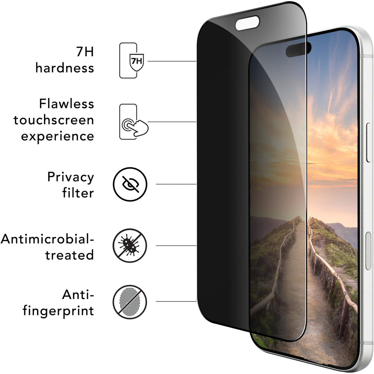 Dbramante eco-shield for iPhone 18 Pro Max - Privacy
