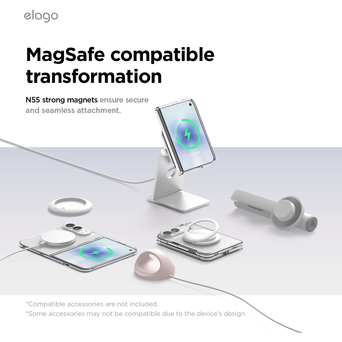 Elago Hybrid Clear Case with MagSafe for iPhone Duo - Clear