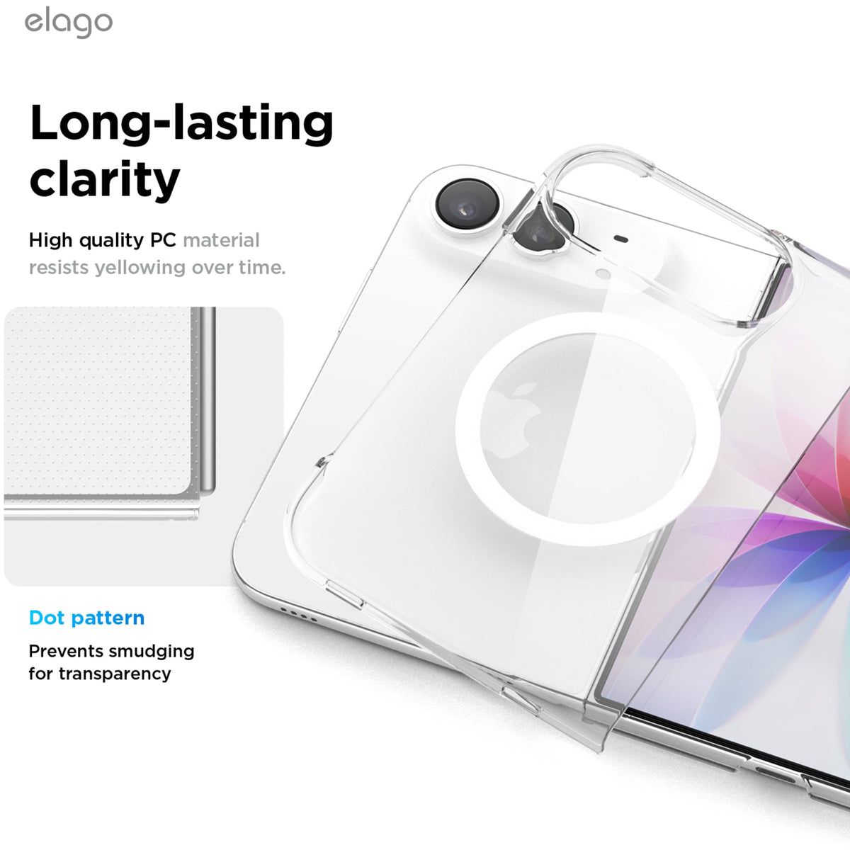Elago Hybrid Clear Case with MagSafe for iPhone Duo - Clear