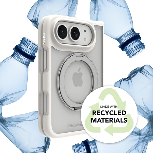 Dbramante Grenen Ultra D3O Kickstand Case with MagSafe for iPhone Duo - White