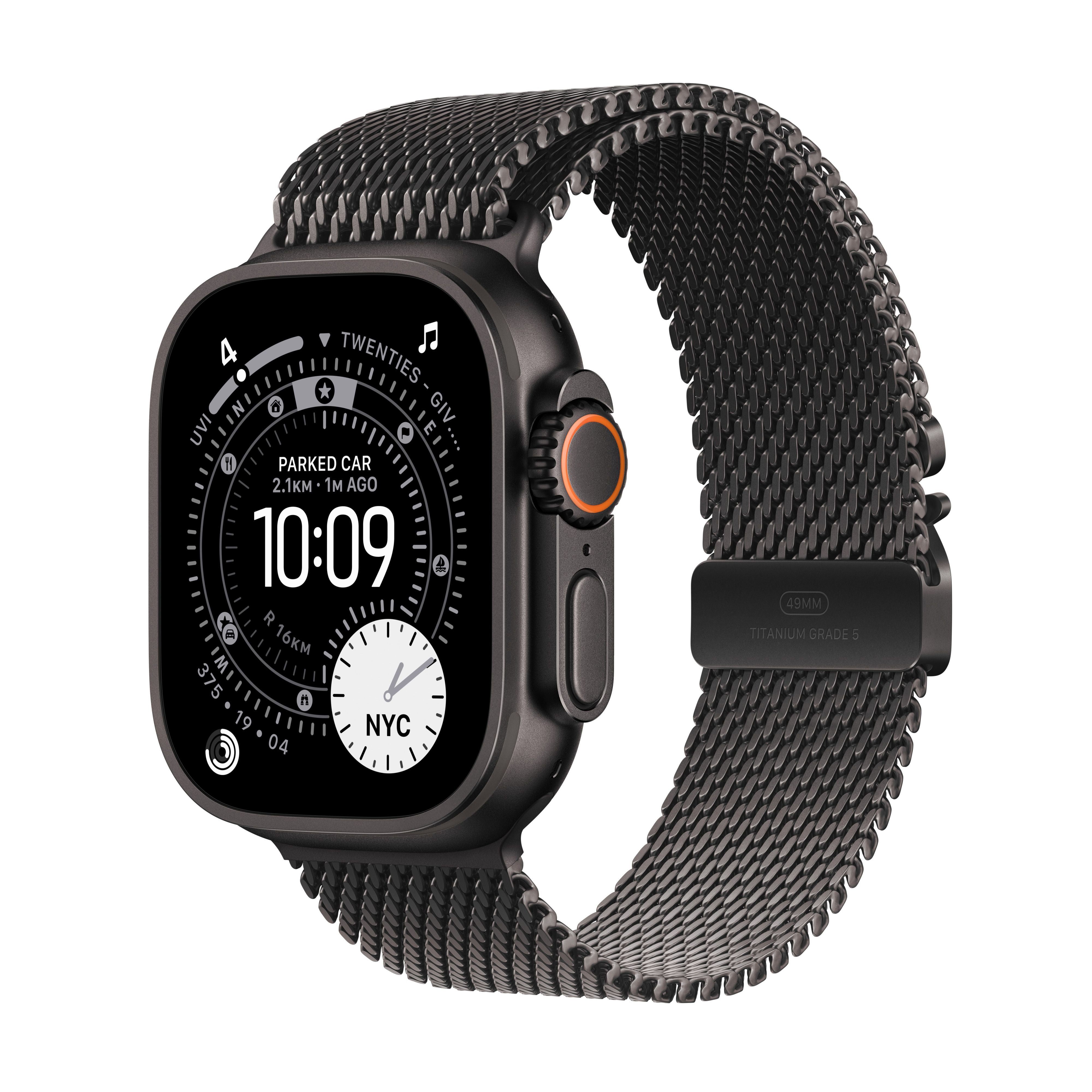 Apple Watch Ultra 3 GPS + Cellular 49mm Black Titanium Case with