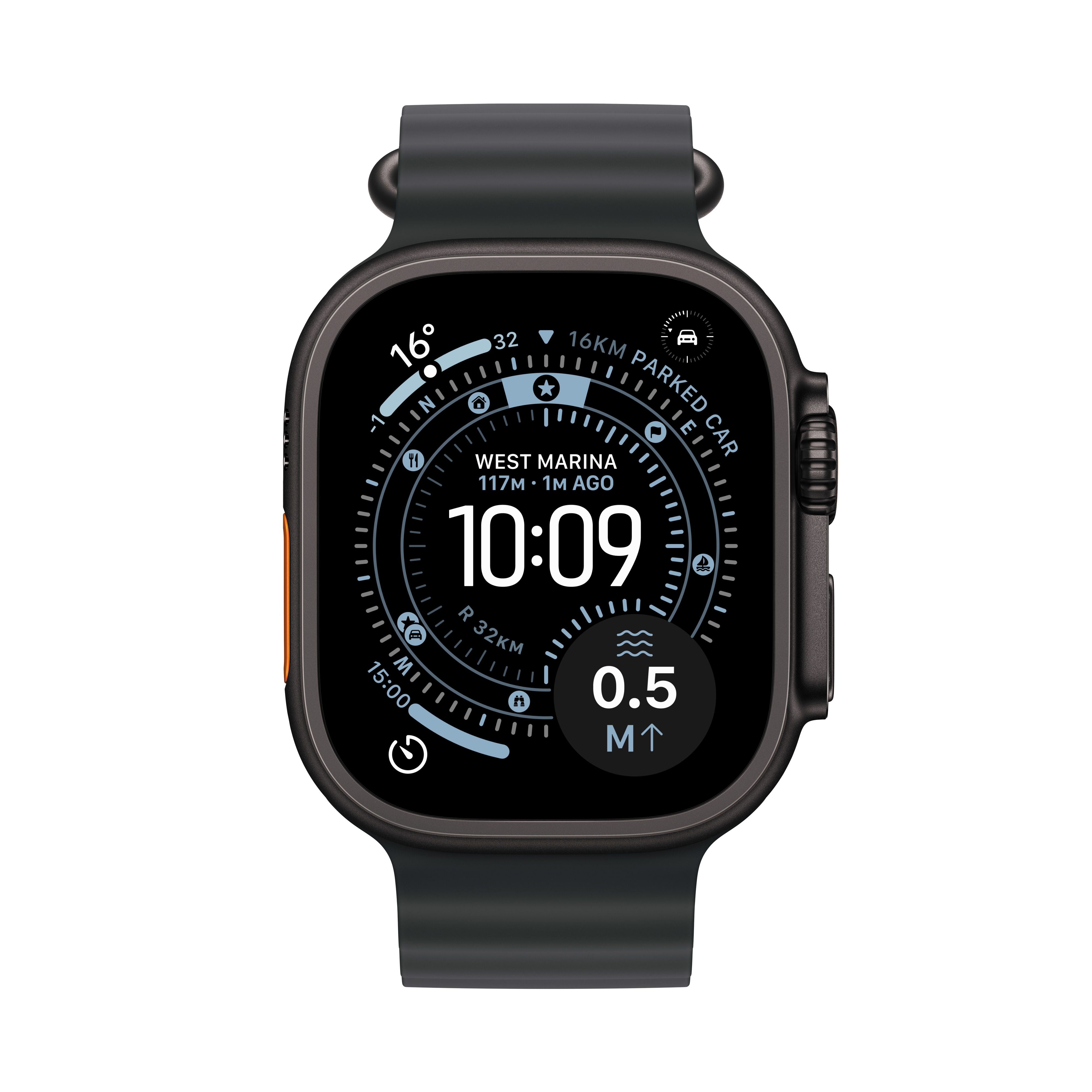 Apple Watch Ultra 3 GPS + Cellular 49mm Black Titanium Case with