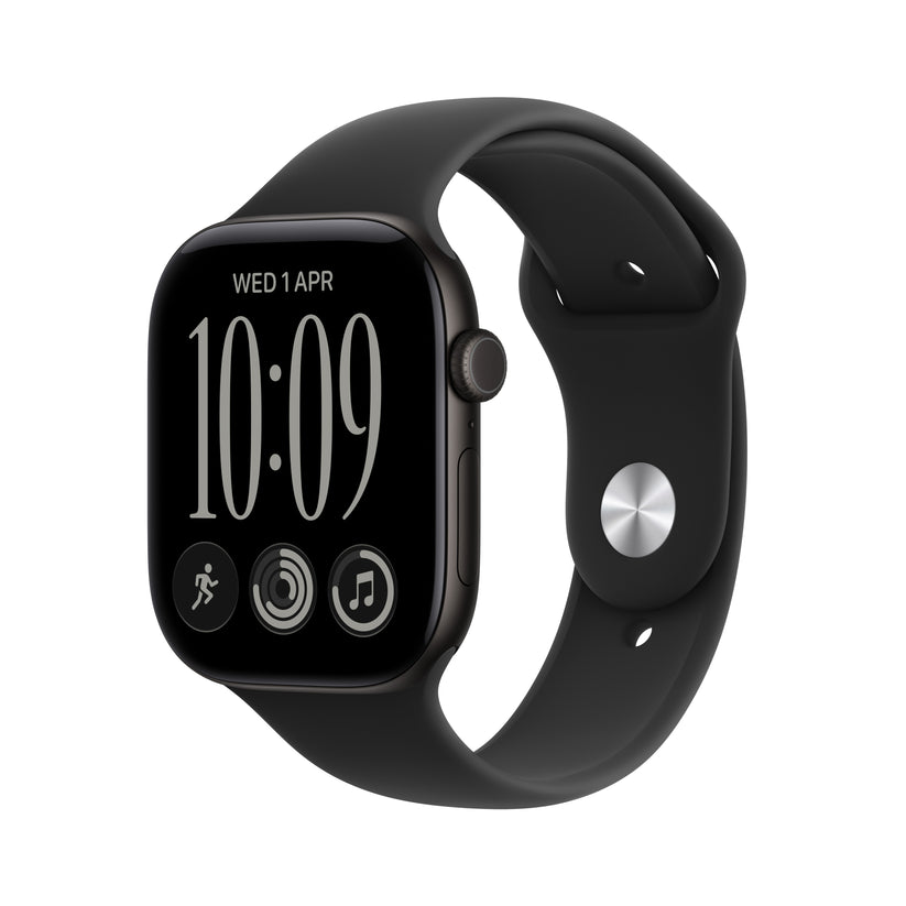 Apple Watch Series 12 GPS Cellular 42mm Black Aluminium Case Black Sport Band S/M MJG04AF/A
