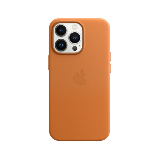 حافظة iPhone 13 الجلدية بتقنية MagSafe‏ - بني ذهبي