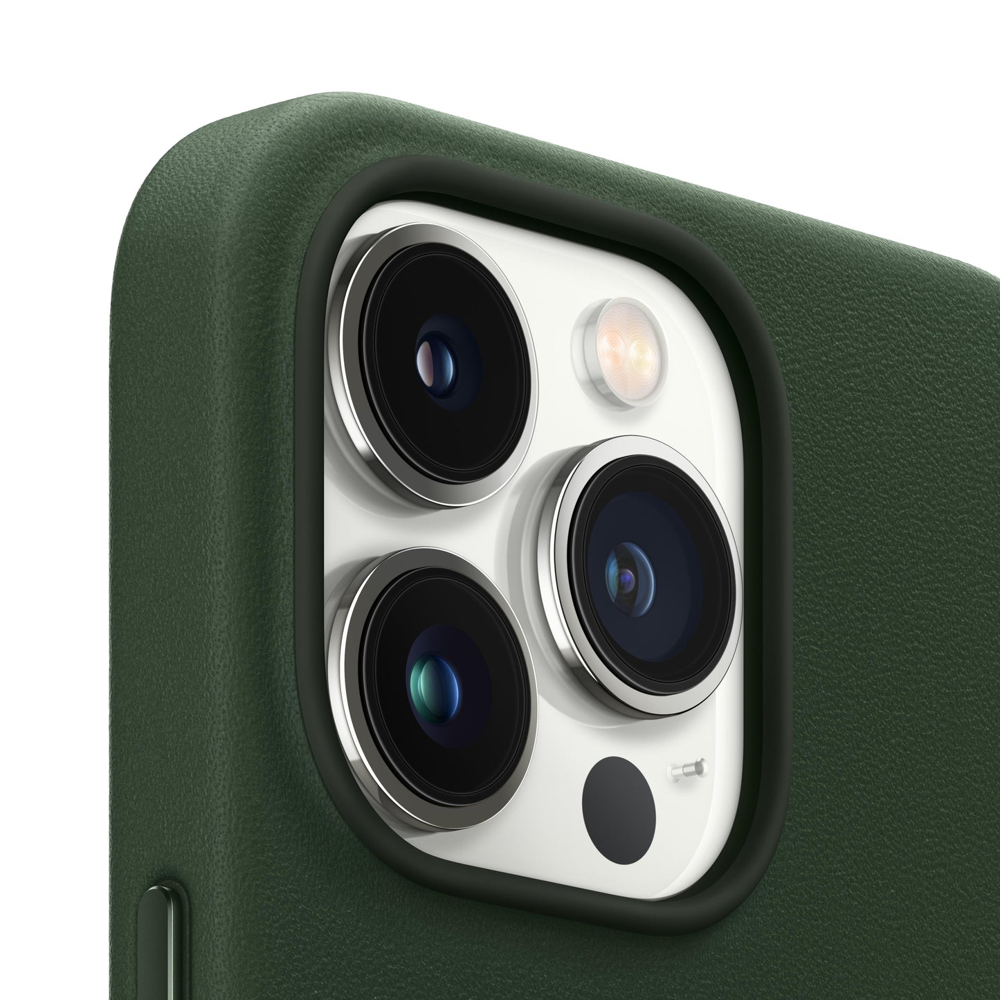 حافظة iPhone 13 الجلدية بتقنية MagSafe‏ - سيكويا الأخضر