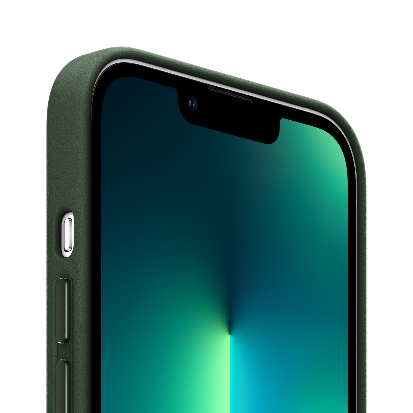 حافظة iPhone 13 pro Max الجلدية بتقنية MagSafe‏ - سيكويا الأخضر