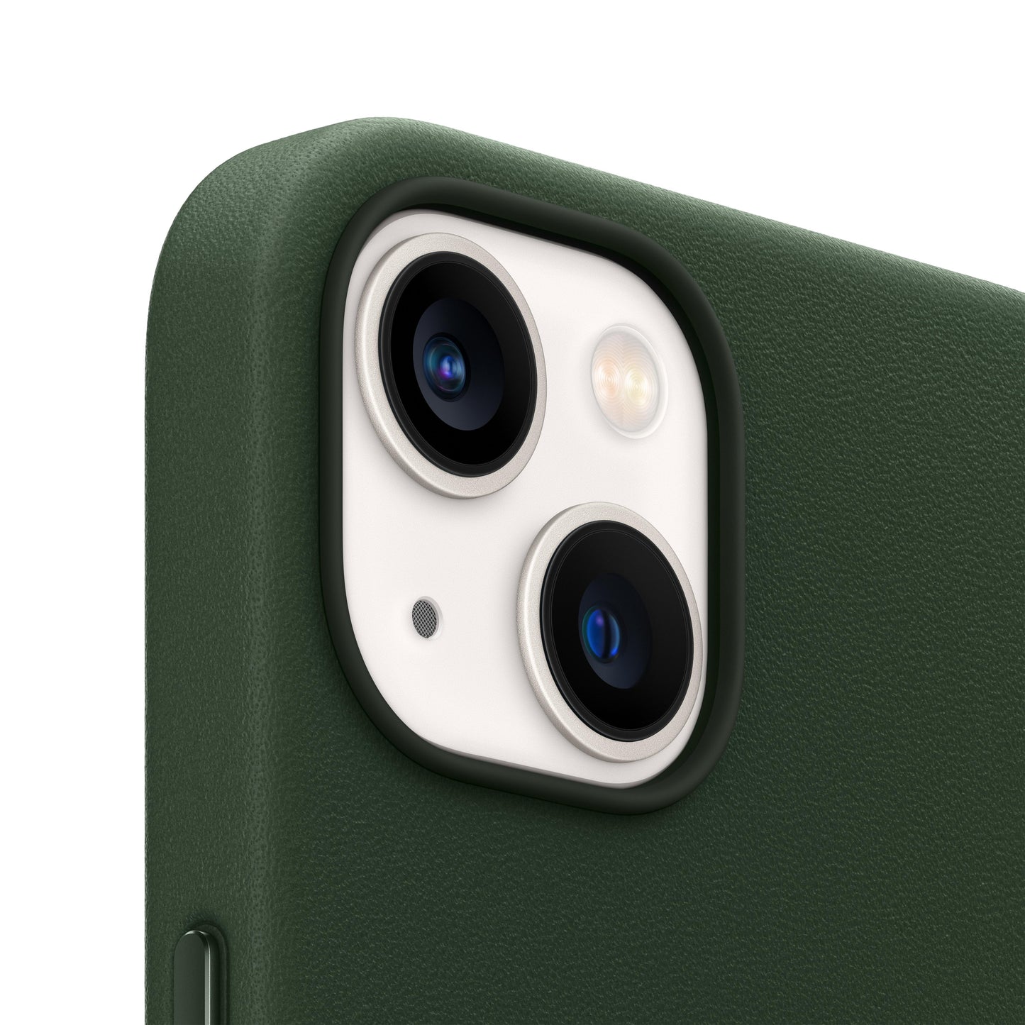 حافظة iPhone 13 mini الجلدية بتقنية MagSafe‏ - سيكويا الأخضر