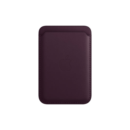 محفظة iPhone جلدية بتقنية ‏MagSafe‏ - أرجواني داكن