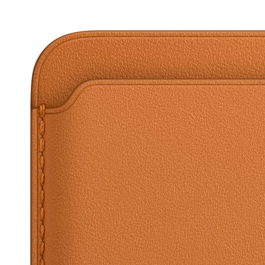 iPhone Leather Wallet with MagSafe - Golden Brown