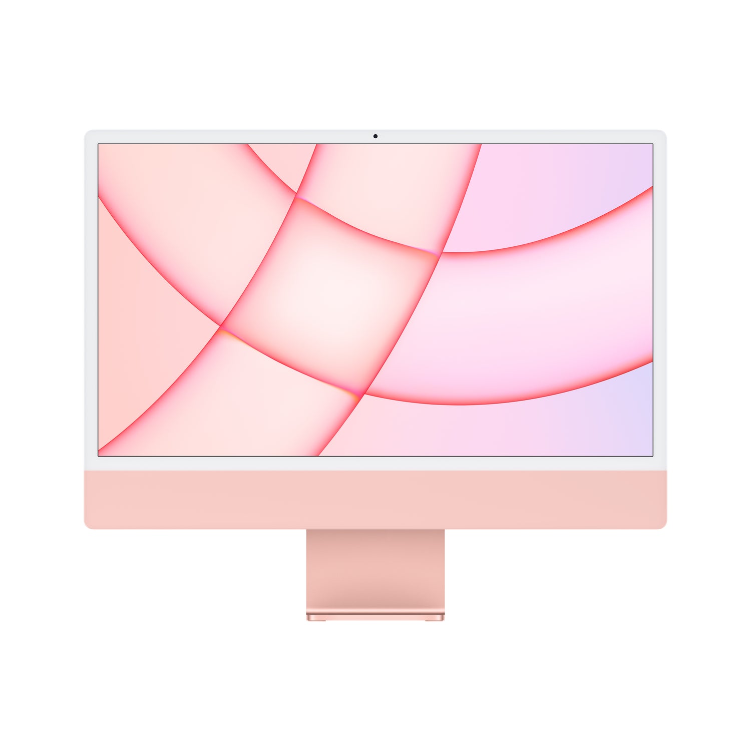 iMac 24 انش، شريحة Apple ام 1 مع وحدة معالجة مركزية ثمانية النوى، ووحدة معالجة رسومات جرافيكية ثمانية النوى، 4 منافذ، ذاكرة رام 8 جيجاـ 256 جيجا - وردي