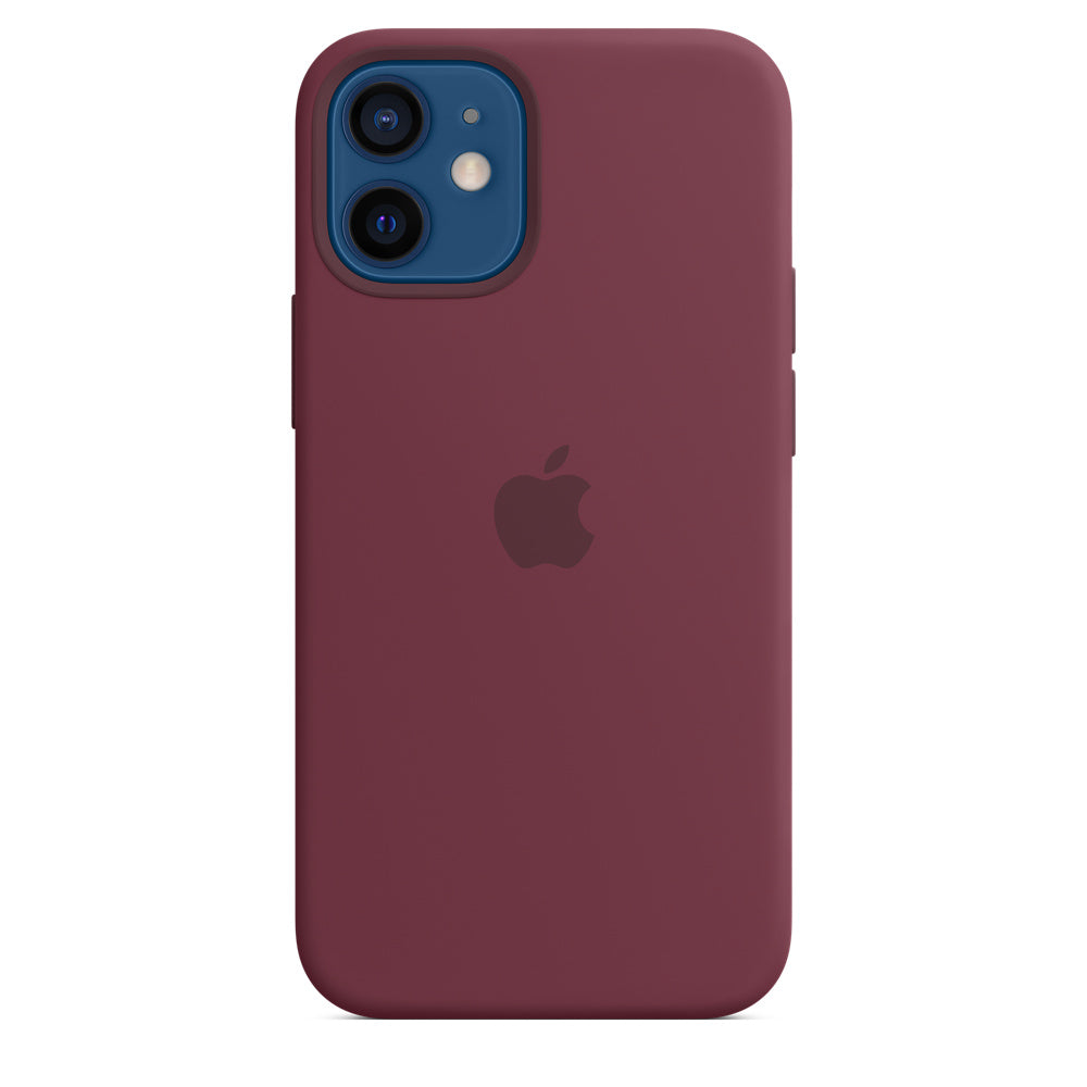 iPhone 12 mini Silicone Case with MagSafe Plum