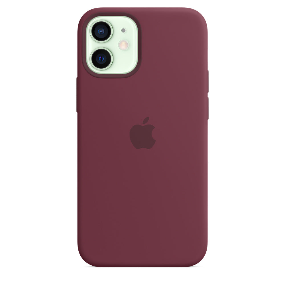 iPhone 12 mini Silicone Case with MagSafe Plum