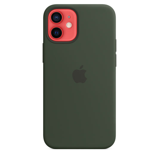 iPhone 12 mini Silicone Case with MagSafe - Cypress Green