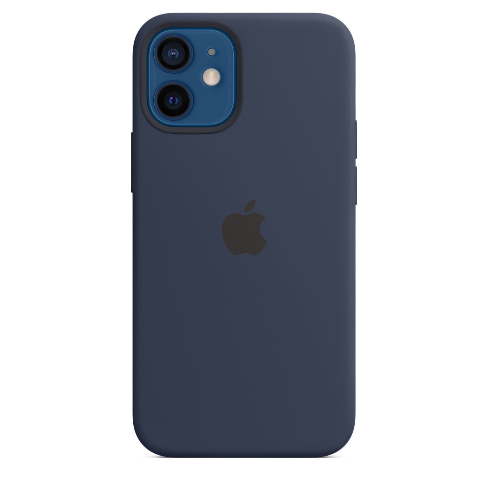 حافظة حماية لهاتف iPhone 12 Mini سيليكون من Apple بتقنية MagSafe (iPhone 12 Mini) أزرق