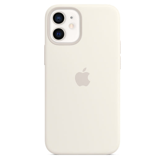 iPhone 12 mini Silicone Case with MagSafe - White