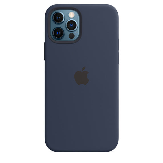 iPhone 12 12 Pro Silicone Case with MagSafe Deep Navy – Aleph ألف
