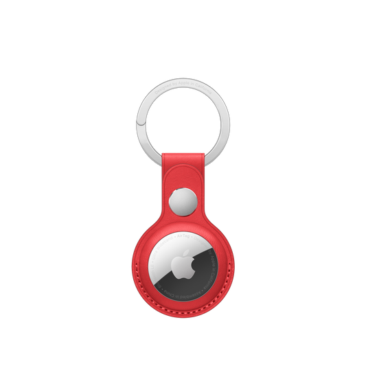 Loop مفاتيح جلدية لـ AirTag - أحمر