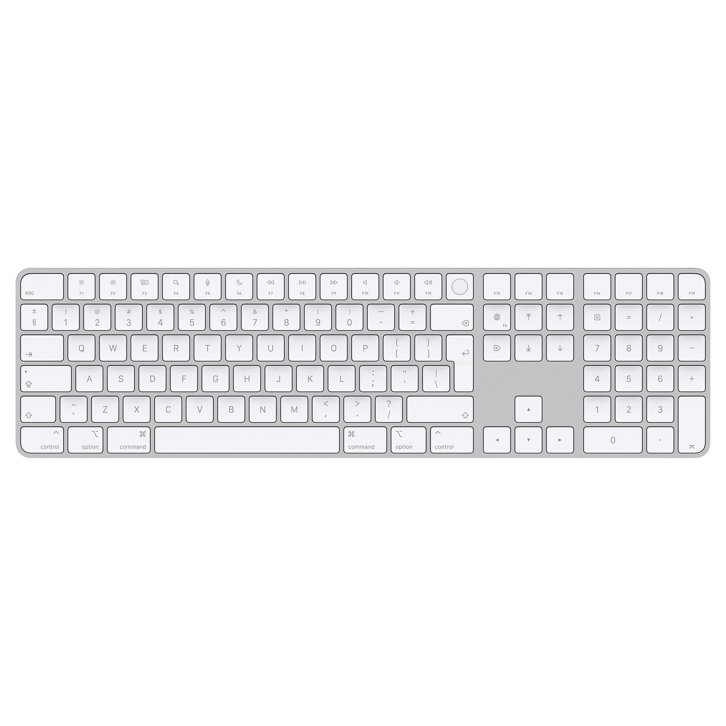 لوحة مفاتيح ماجيك مع Touch ID و Numeric Keypad لأجهزة كمبيوتر Mac مع سيليكون Apple - انجليزي