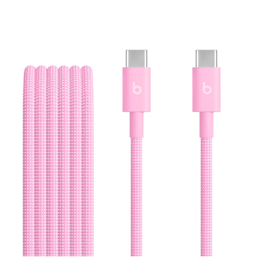 Beats USB-C to USB-C Woven Cable (1.5m) - Power Pink