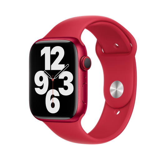 حزام رياضي (PRODUCT)RED لساعة Apple Watch مقاس 45 مم - عادي