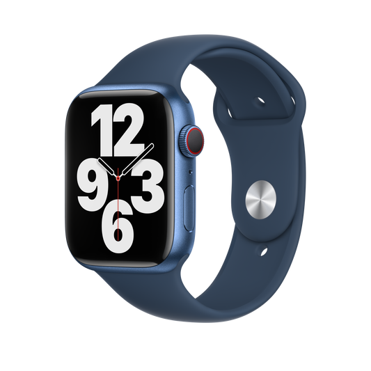 حزام رياضي Abyss Blue لساعة Apple Watch مقاس 45 مم - عادي