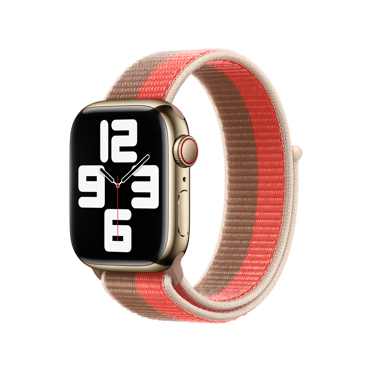 حزام Loop رياضي Pink Pomelo/Tan لساعة Apple Watch مقاس 41 مم