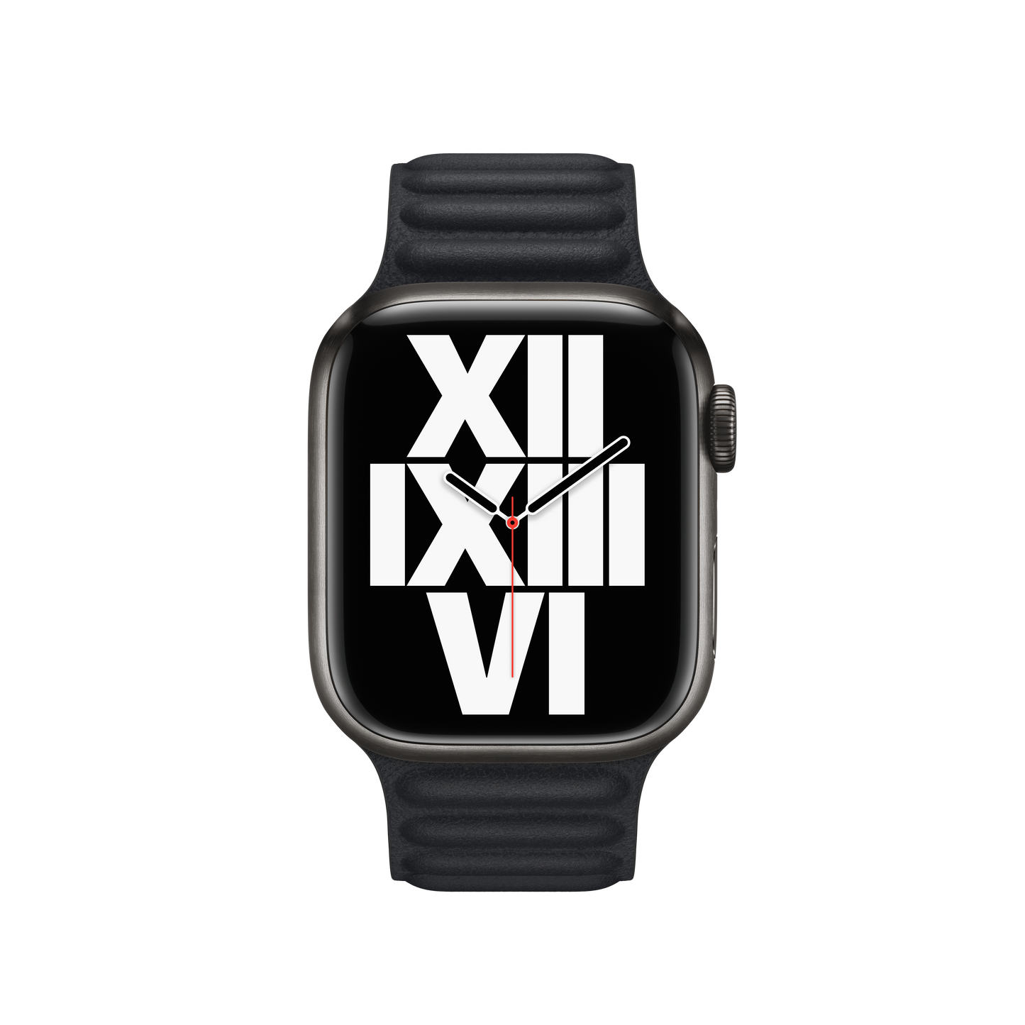 سوار جلدي Midnight لساعة Apple Watch مقاس 41 مم - وسط/كبير