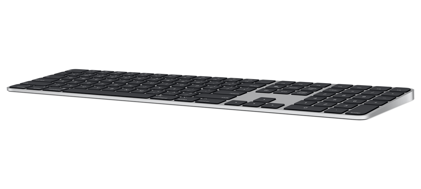 Magic Keyboard مع مستشعر اللمس ولوحة أرقام لأجهزة Mac ذات معالج Apple silicon - العربية - أزرار سوداء