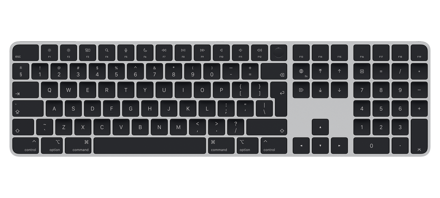 Magic Keyboard with Touch ID and Numeric Keypad for Mac models with Apple silicon - International English - Black Keys