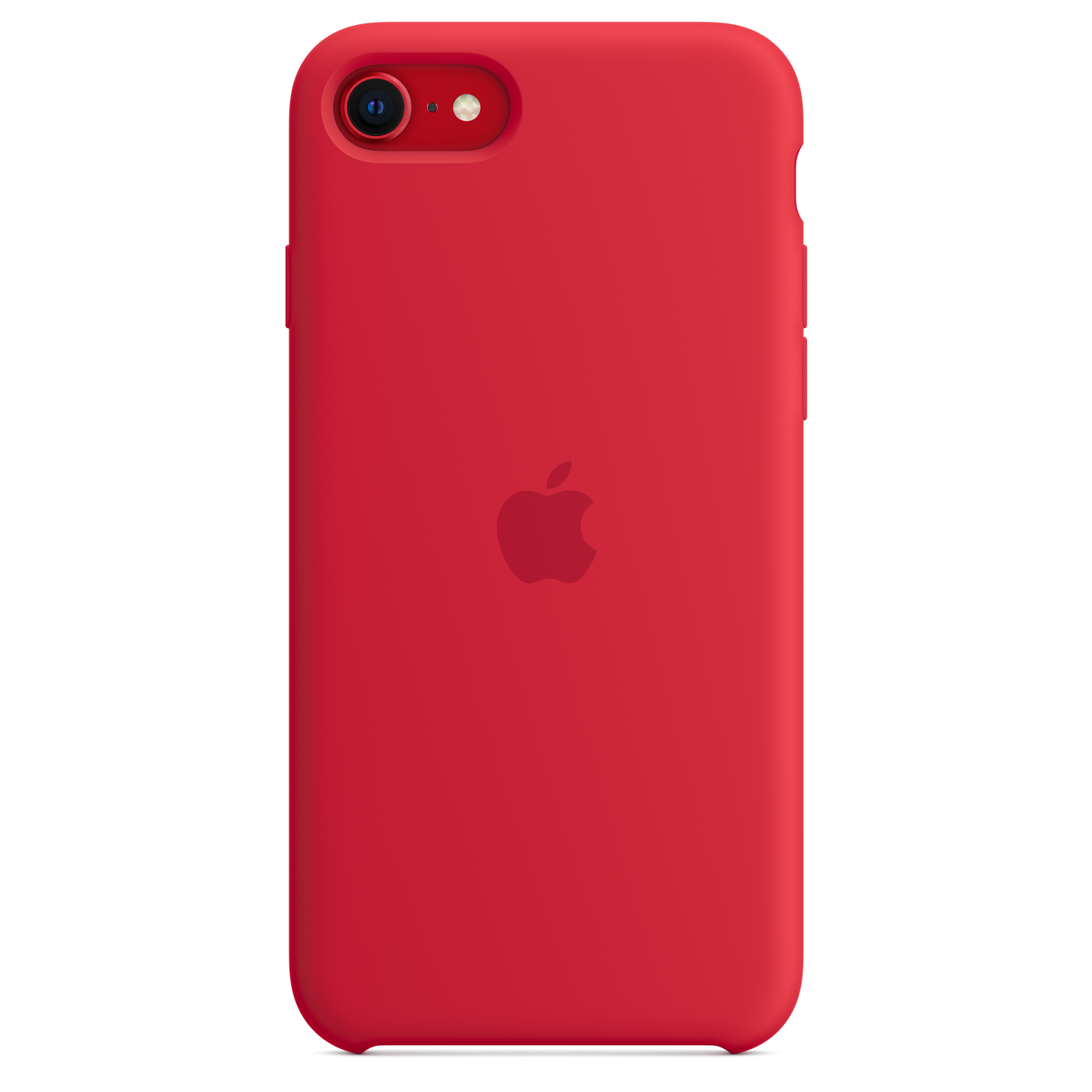 حافظة حماية iPhone سيليكون SE - احمر