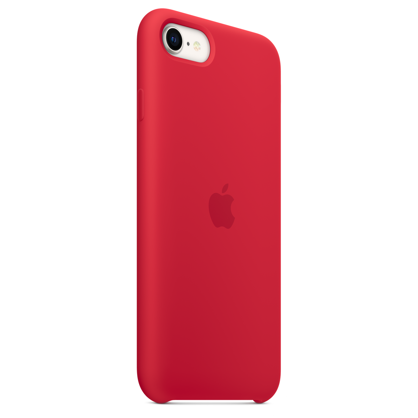 حافظة حماية iPhone سيليكون SE - احمر