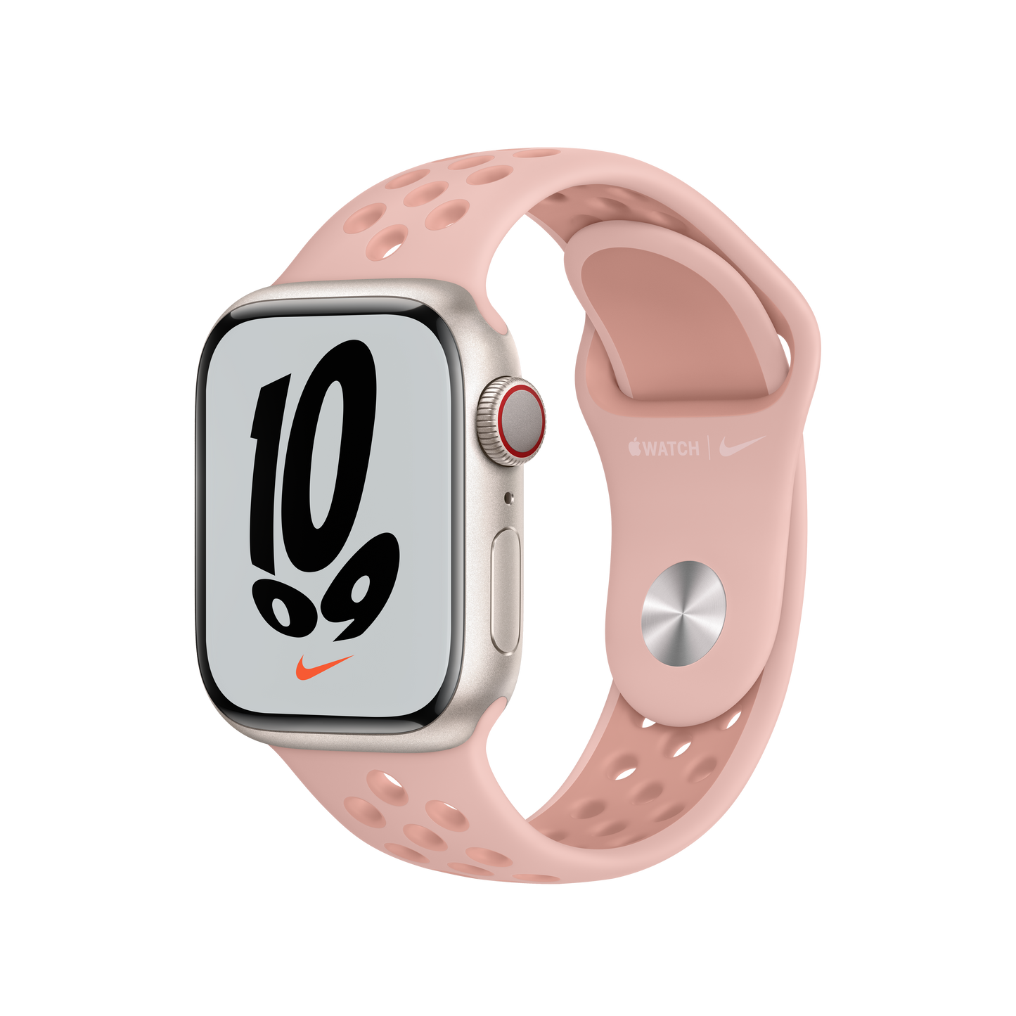 حزام رياضي Nike Pink Oxford/Rose Whisper لساعة Apple Watch مقاس 41 مم