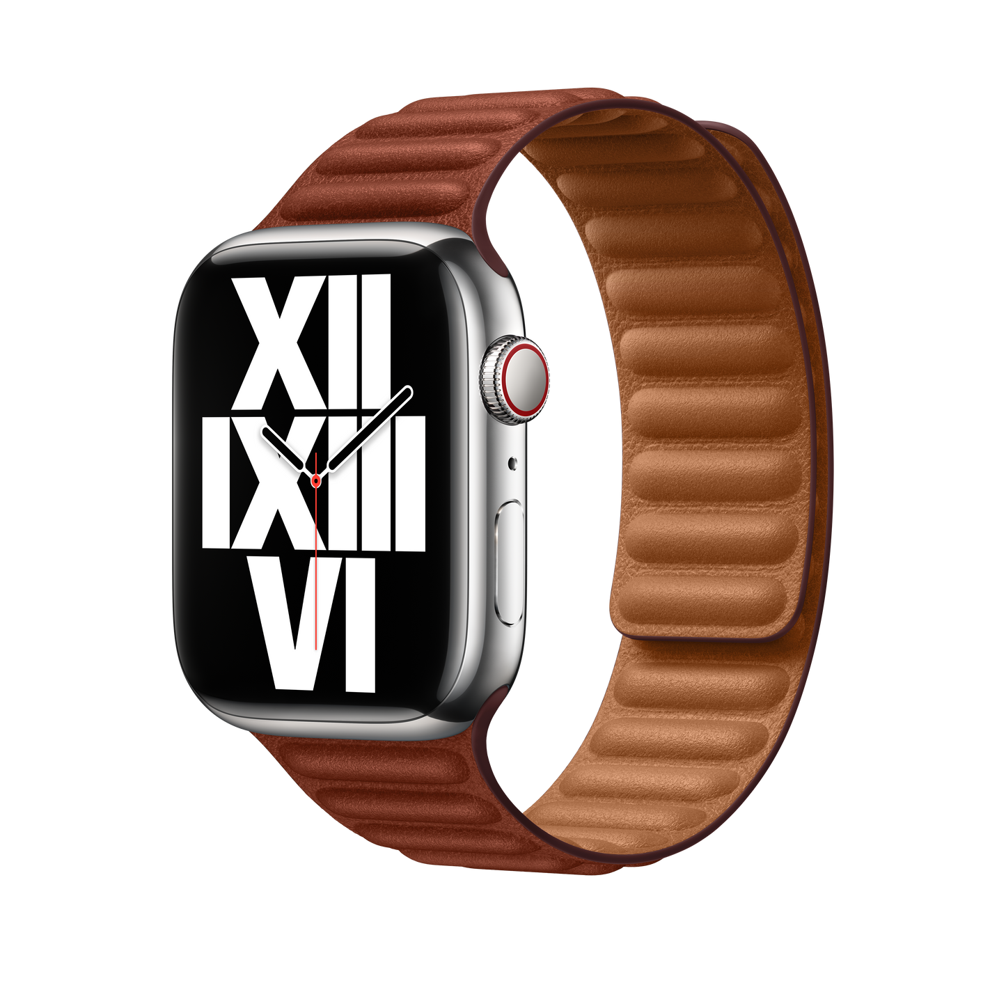 45mm Umber Leather Link - S/M