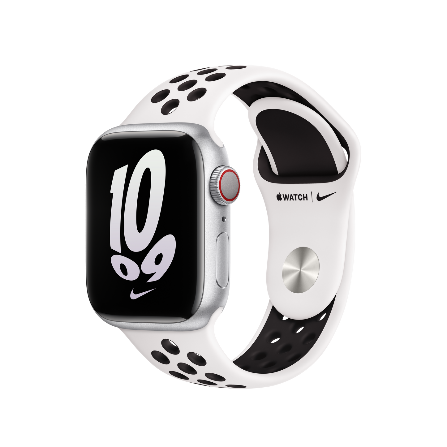 حزام رياضي Nike Summit White/Black لساعة Apple Watch مقاس 41 مم