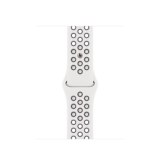 حزام رياضي Nike Summit White/Black لساعة Apple Watch مقاس 41 مم