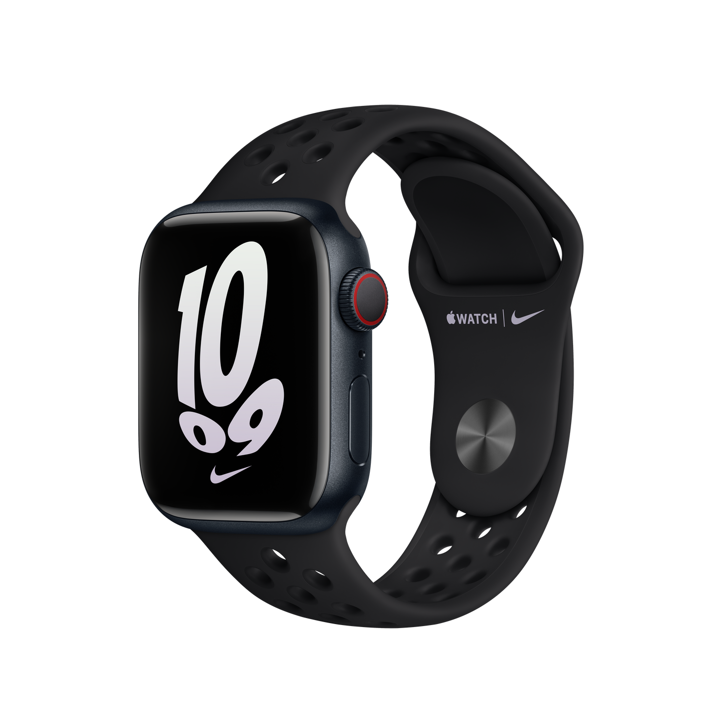 حزام رياضي Nike Black/Black لساعة Apple Watch مقاس 41 مم