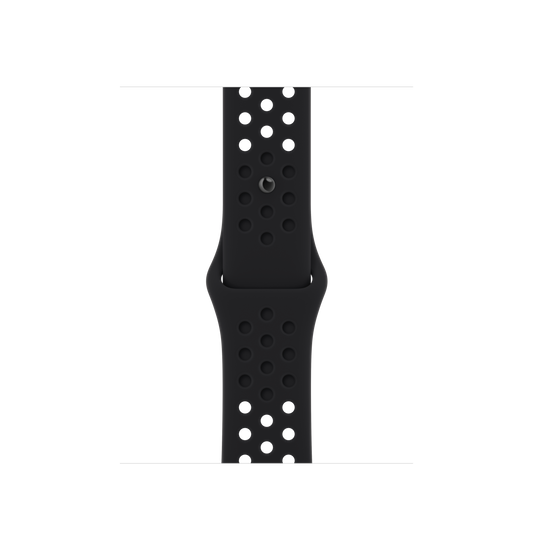 حزام رياضي Nike Black/Black لساعة Apple Watch مقاس 41 مم