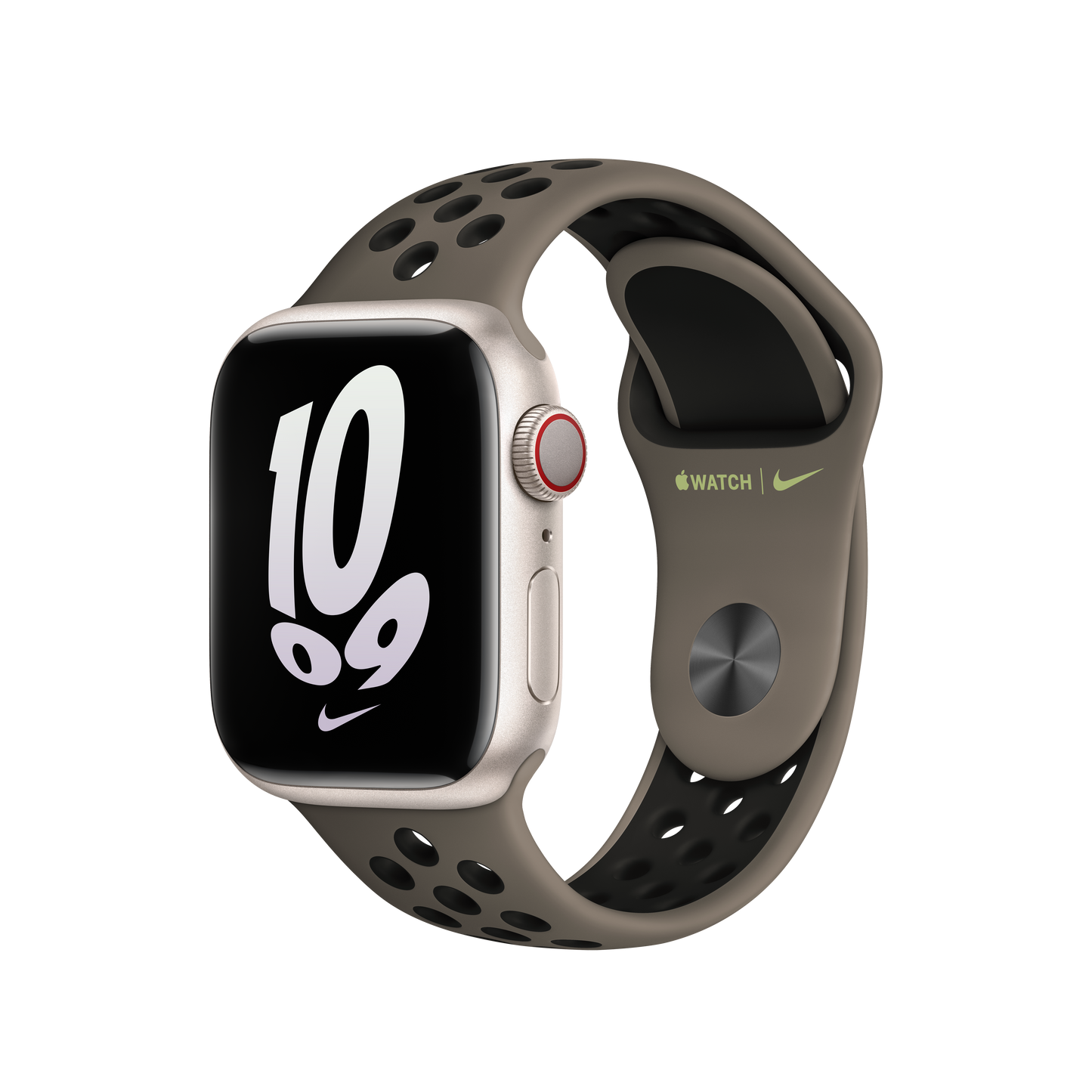 حزام رياضيNike Olive Grey/Black  لساعة Apple Watch مقاس 41 مم