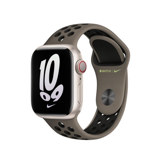 حزام رياضيNike Olive Grey/Black  لساعة Apple Watch مقاس 41 مم