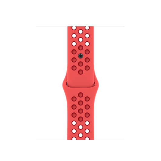 حزام رياضي Nike Bright Crimson/Gym Red لساعة Apple Watch مقاس 41 مم