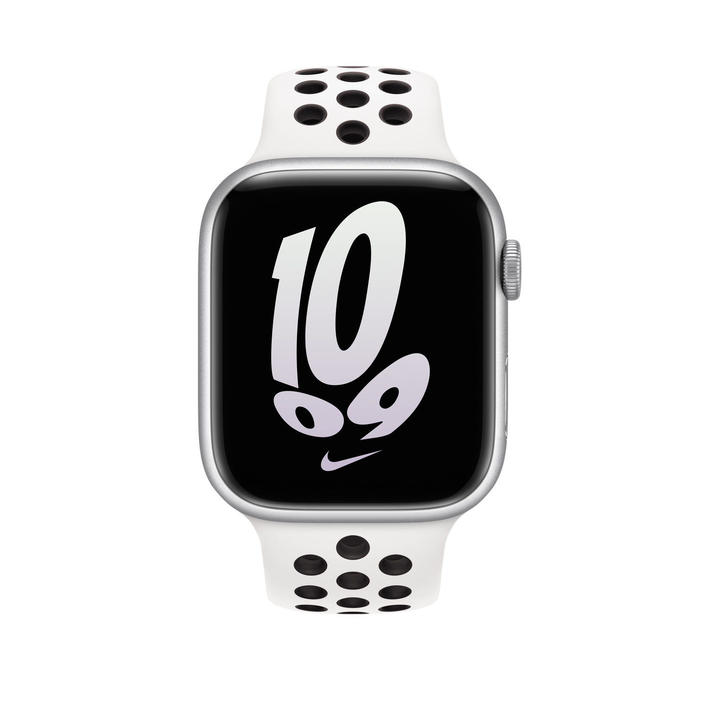 حزام رياضي Nike Summit White/Black لساعة Apple Watch مقاس 45 مم