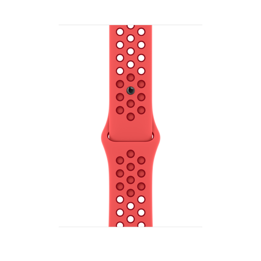 حزام رياضي Nike Bright Crimson/Gym Red  لساعة Apple Watch مقاس 45 مم