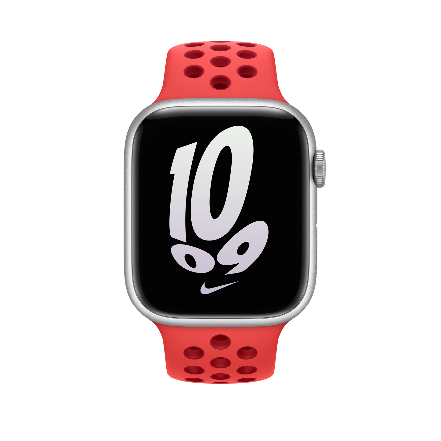 حزام رياضي Nike Bright Crimson/Gym Red  لساعة Apple Watch مقاس 45 مم