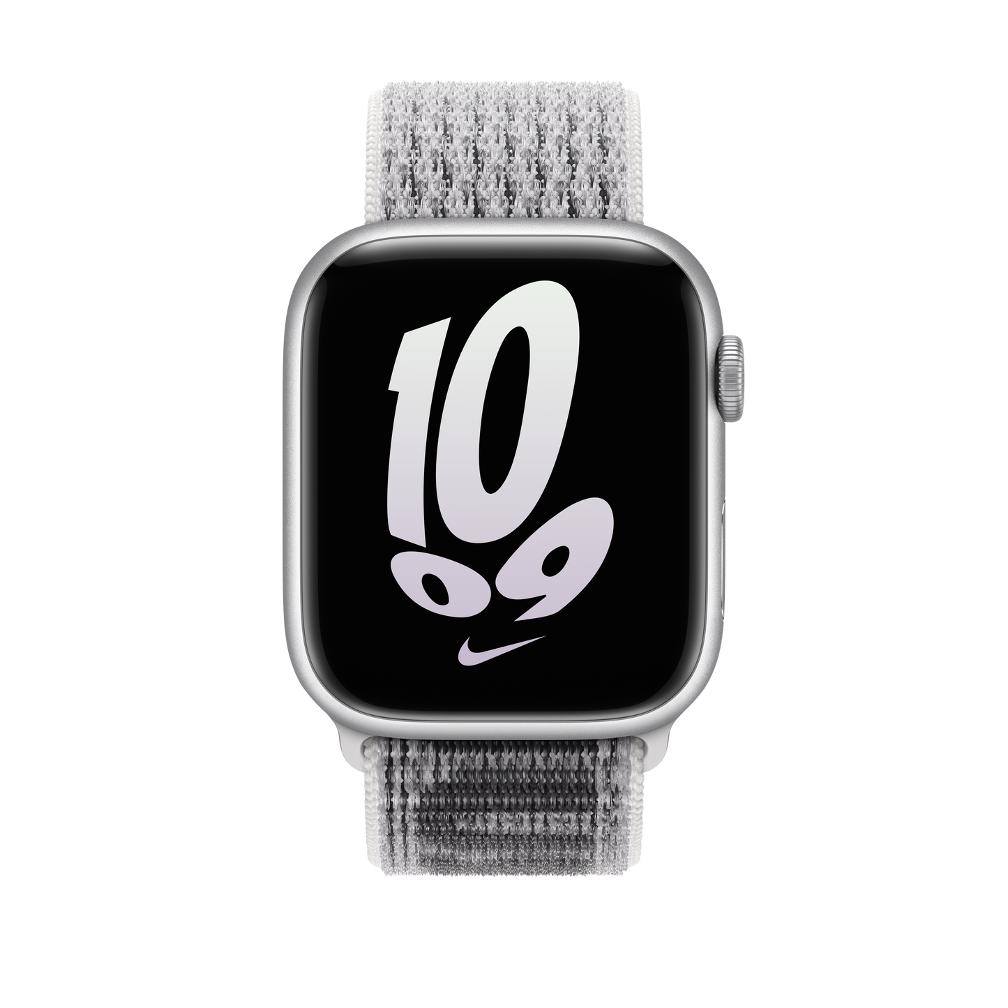 حزام Loop رياضي Nike Summit White/Black لساعة Apple Watch مقاس 45 مم