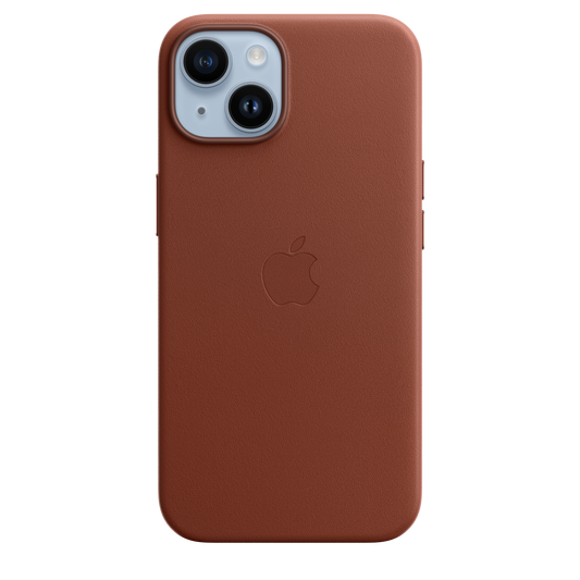 حافظة iPhone 14 الجلدية بتقنية ‏MagSafe‏  - لون بني​​​​​​