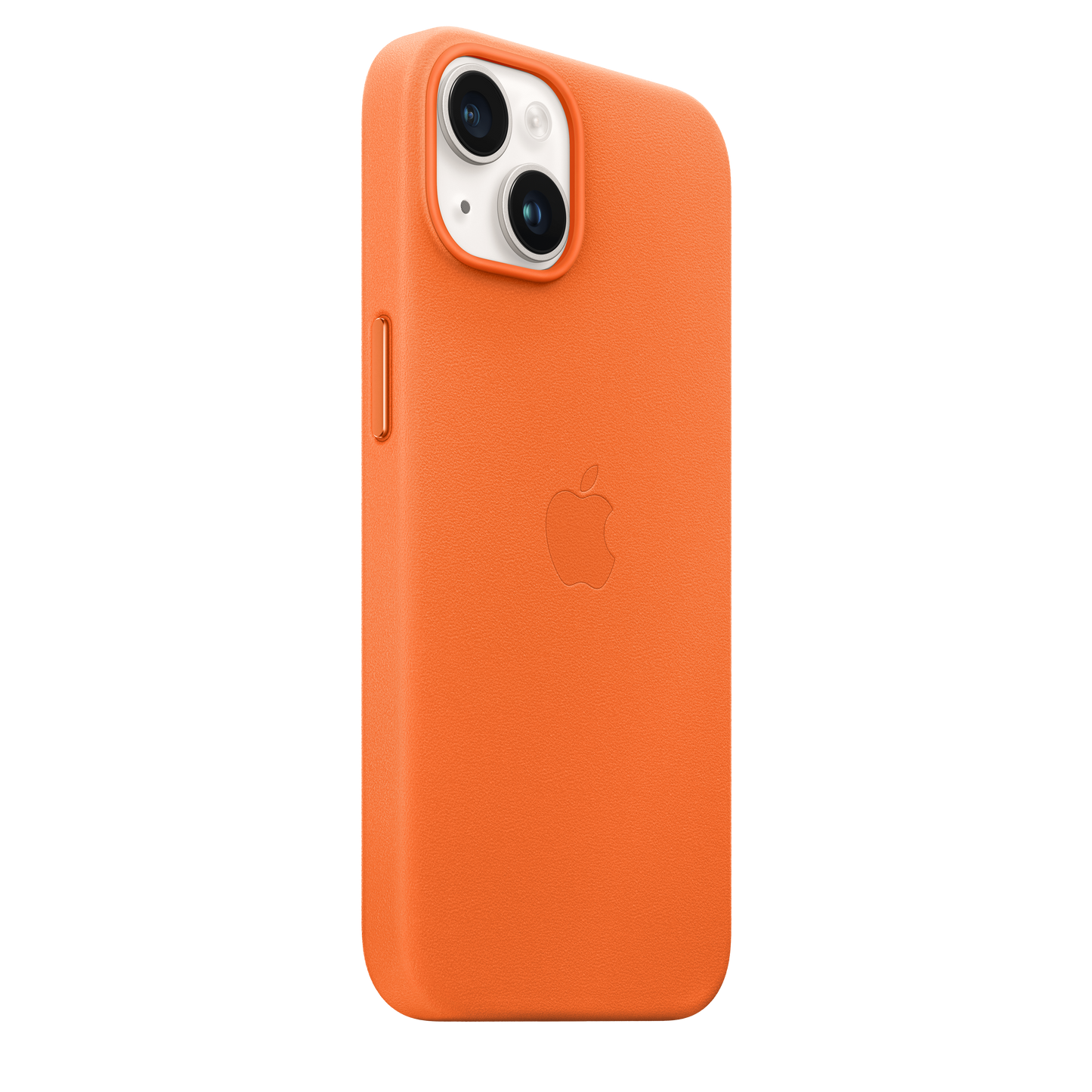 iPhone 14 Leather Case with MagSafe - Orange