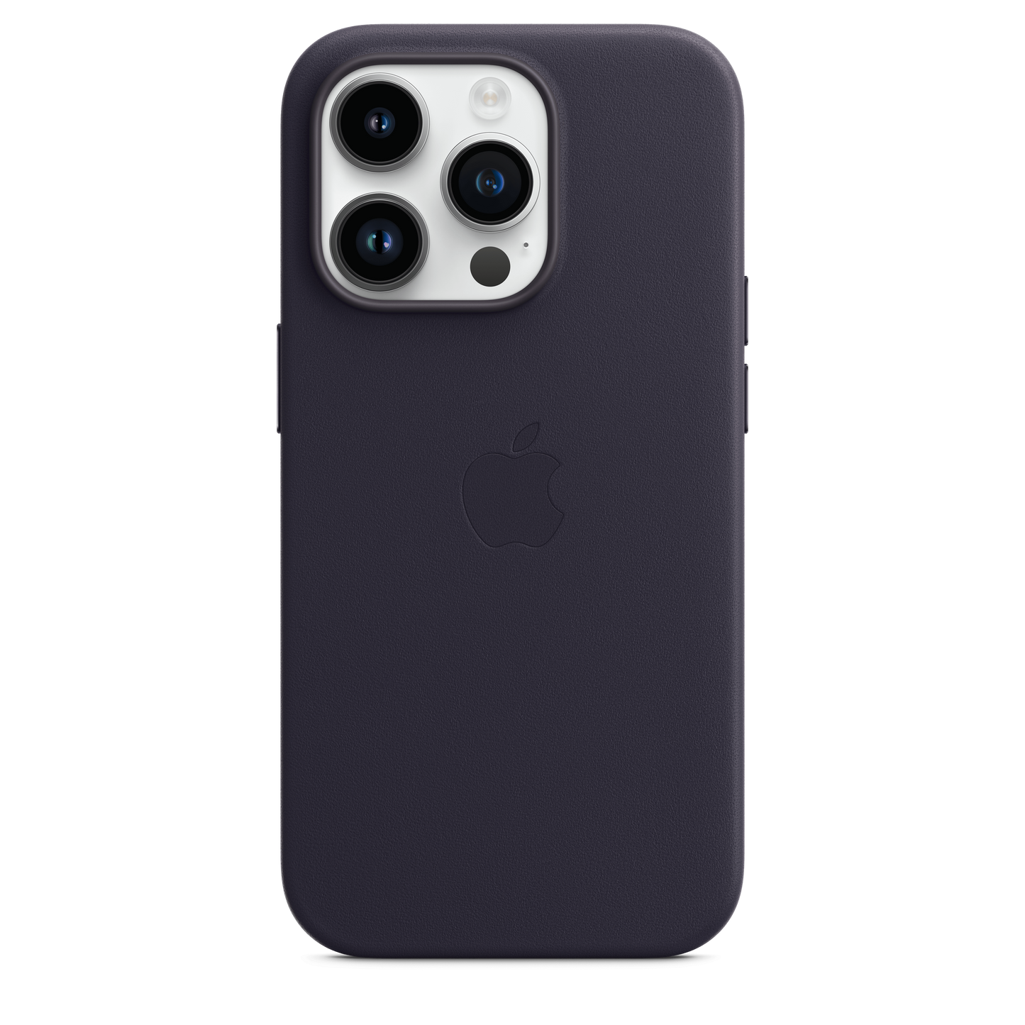 حافظة iPhone 14 Pro الجلدية بتقنية ‏MagSafe‏  - لون ميدنايت